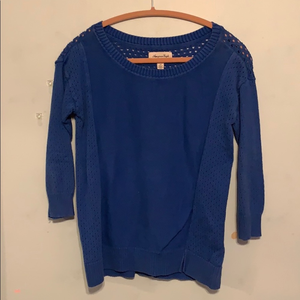 Women’s Small Blue Sweater AE